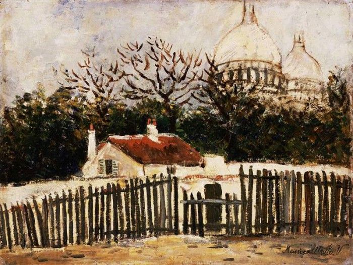 Utrillo Sacre Coeur, Montmartre, n.d. Barnes foundation. , 