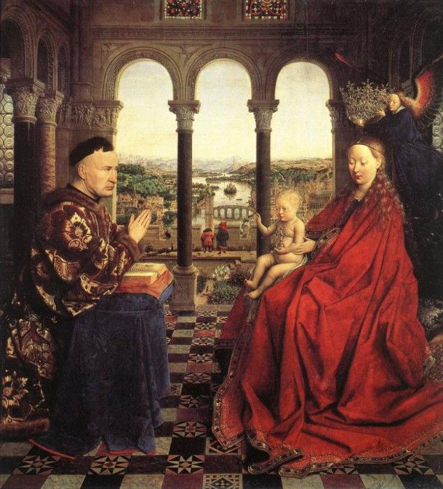 Eyck Jan van The Virgin of Chancellor Rolin. ,  