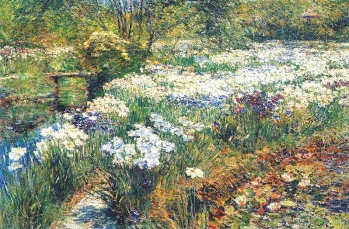 hassam the water garden 1909. , 