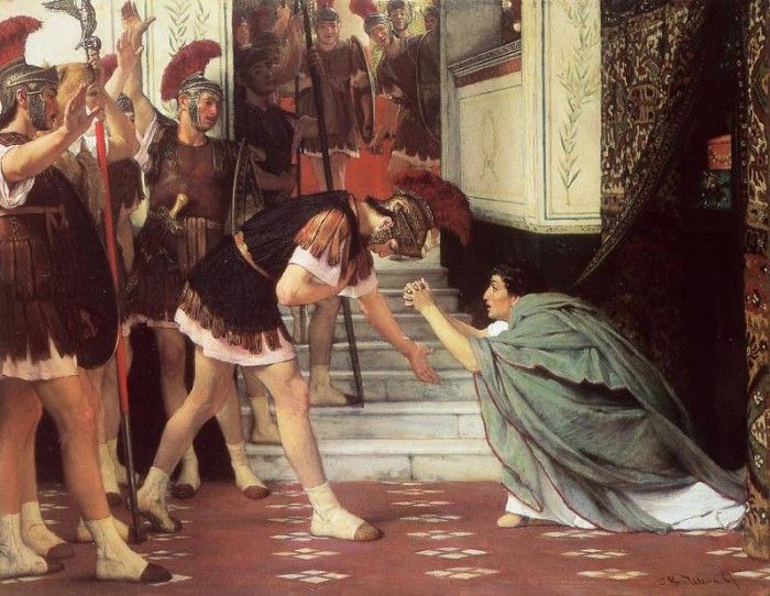 Alma Tadema Proclaiming Claudius Emperor. - 