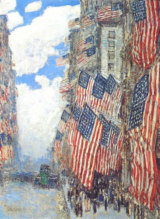 hassam the fourth of july 1916. , 