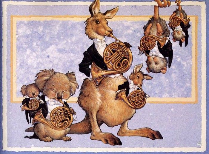 ma Gustafson Animal Orchestra French Horns. , 