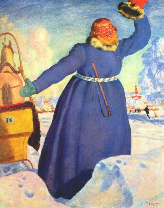 kustodiev a smart driver 1923. ,  (1878-1927)