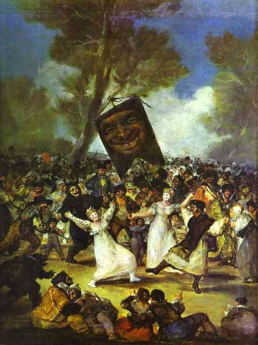 Francisco de Goya - The Burial of the Sardine.   ,  