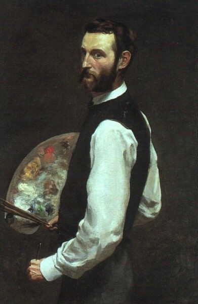 BAZILLE   SELF PORTRAIT 1865 66 OIL ON CANVAS. , 