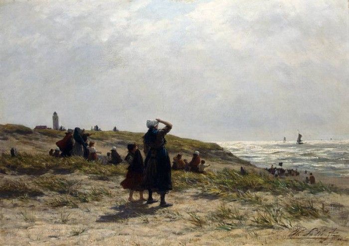 Sadee Philip Lodewijk Jacob Frederik The Return Of The Fishing Fleet Katwijk. Sadee   Lodowyck