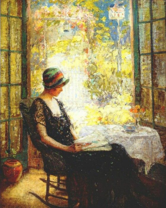 palmer from my studio window 1907. 