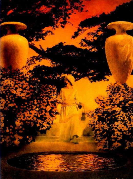 Mp 0015 Agib in the Enchanted Palace MaxfieldParrish sqs. , Maxfield