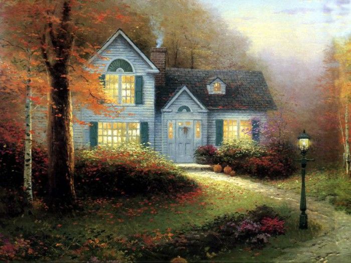 JLM-Thomas Kinkade-Blessings of Autumn.  