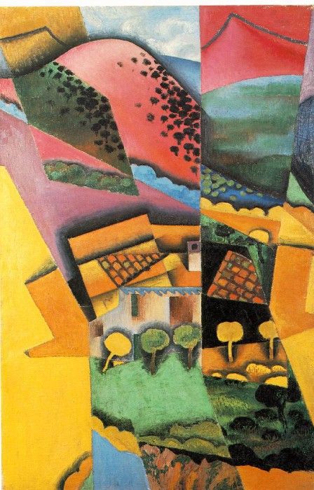 Gris Landscape at Ceret, 1913, 92x60 cm, Moderna Museet, Sto. , 