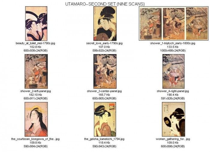 thumbnails utamaro2. , 