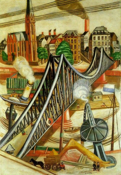 BeckmannMax The iron footbridge 1922 Kunstsammlung Nordrh. , 