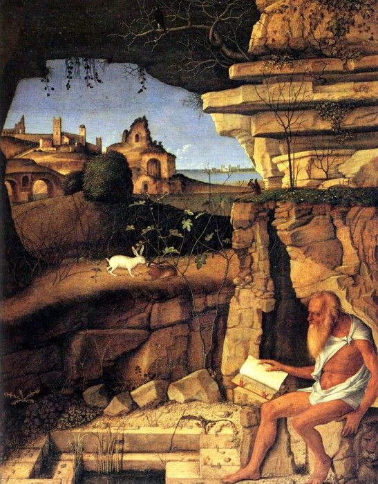 Bellini Giovanni Saint Jerome reading. , 