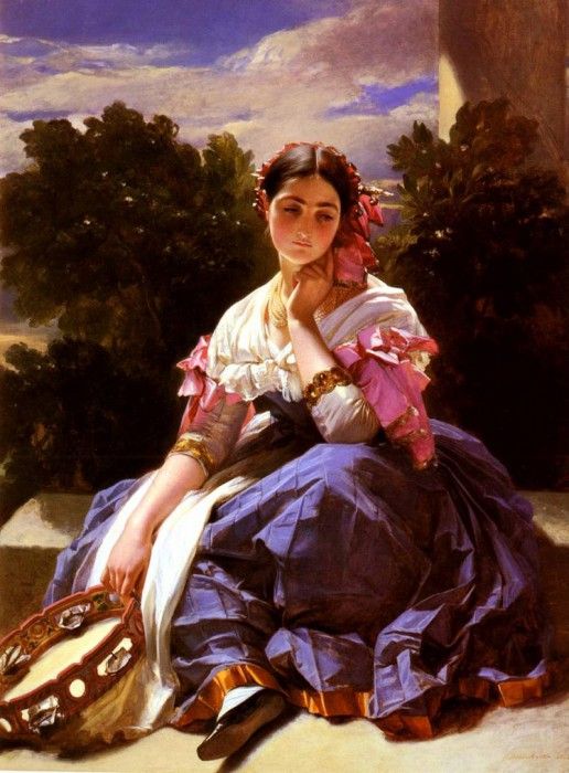 Winterhalter Franz Xaver Jeune Fille De L-Ariccia.  