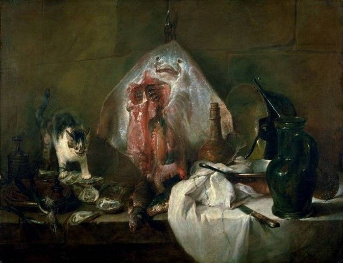Chardin The ray, 1728   Oil on canvas, 115 x 146 cm  Musee d. , - 