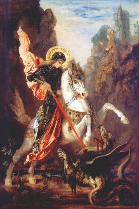 moreau st george and the dragon c1870 89.  