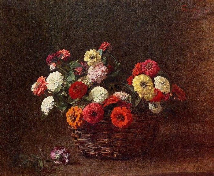 Fantin Latour Henri Zinnias2. -, ---