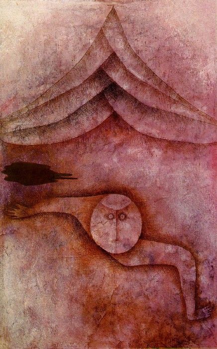 Klee Refuge, 1930, Oil and watercolor on plaster-coated gauz. , 