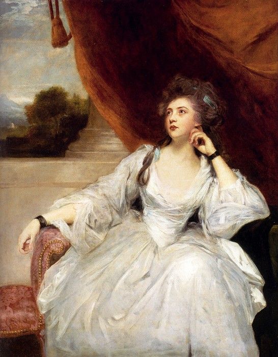 Reynolds Joshua Portrait Of Mrs Stanhope. , 