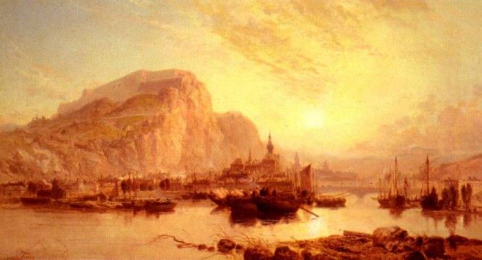 Webb James View Of Dinant  Belgium. , 