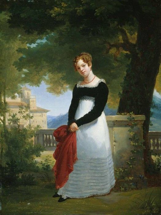 Picot Francois Eduoard Portrait of Adelaide Sophie Cleret c1817.  -