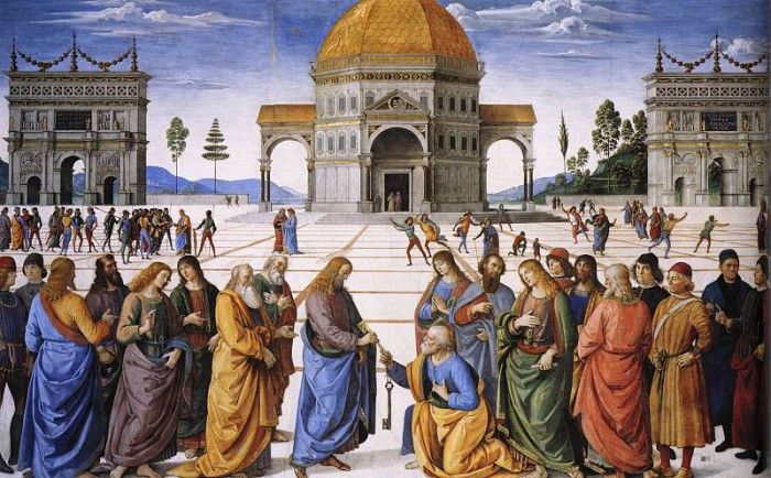 Perugino The Betrothal of the Virgin2. , 