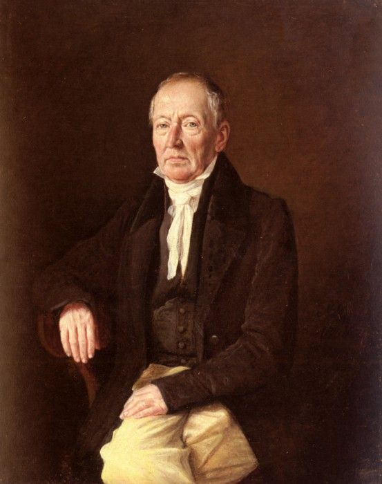 Neder Johann Michael Portrait Of Franz Purschka. ,  