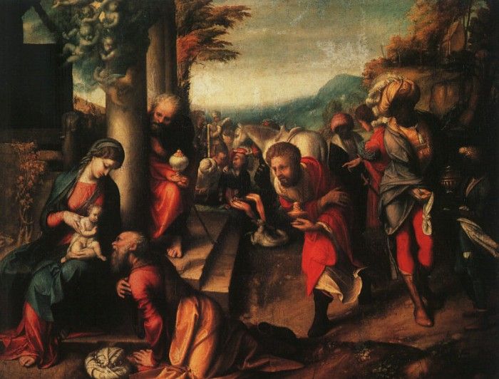 Correggio The Adoration of the Magi, Pinacoteca di Brera, Mi. 