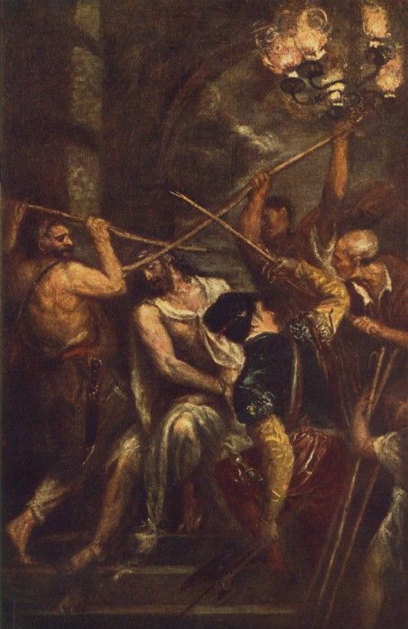 Titian Crowning with Thorns.  ( )