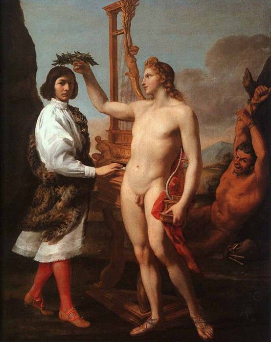 SACCHI Andrea Marcantonio Pasqulini Crowned By Apollo. , 