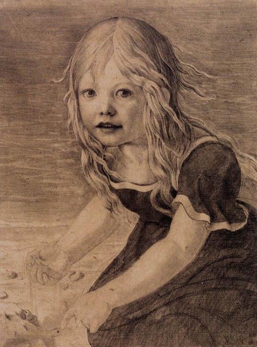 SCHINKEL Karl Friedrich Portrait Of The Artists Daughter Marie. ,  