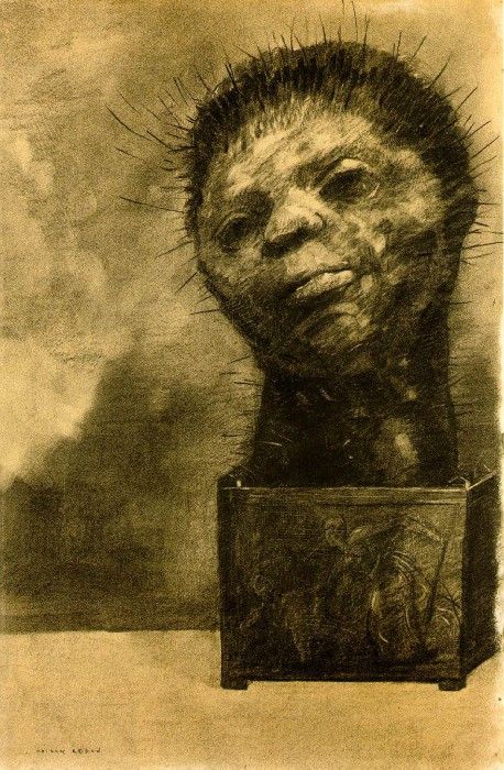 Redon Cactus man, 1881, Charcoal, 49.5x32.5 The Woodner Fami. , 