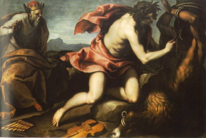 Palma Giovane Apollo and Marsyas 2 134x195 cm, Herzog Anton . ������ �������