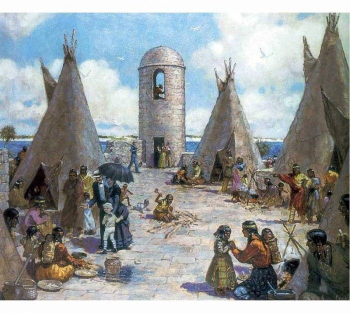 fl art019 plains-indians(james calvert smith)1943. ����, ������ �������