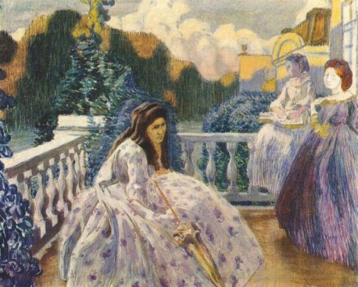 borisov-musatov on the terrace 1903. -,  (1870-1905)