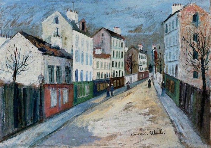 A Street in a Suburb of Paris 1912. , 