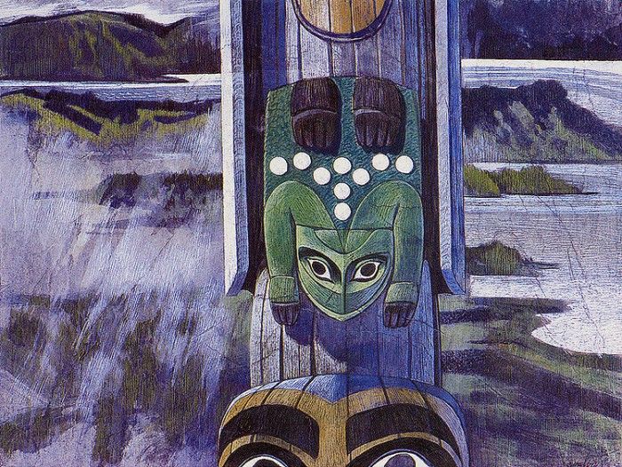 bs-ahp- Carl Hall- Frog Totem. , 