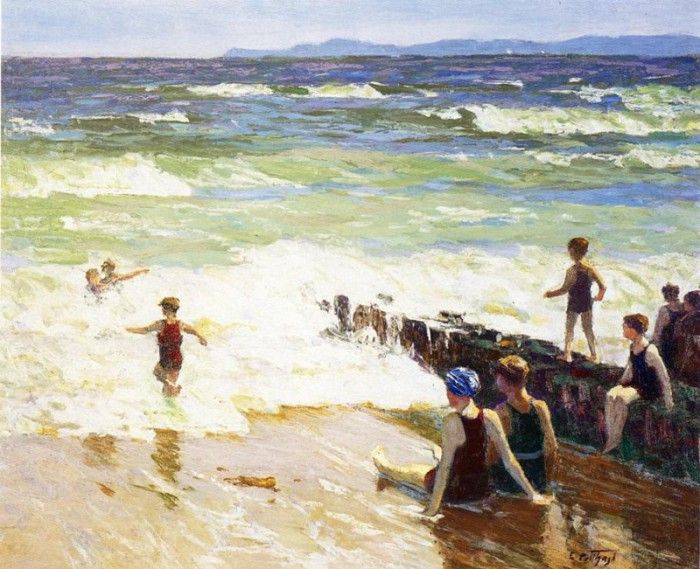 Pothast Edward Bathers by the Shore. ,  