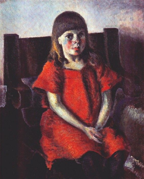 zefirov portrait of a girl (the artists daughter lena) 1920s. 