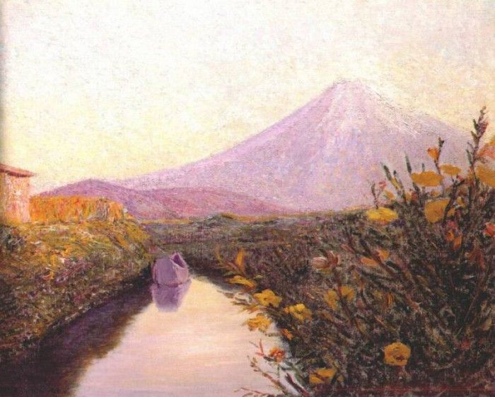 perry fuji from the canal, iwabuchi 1898-1901.  