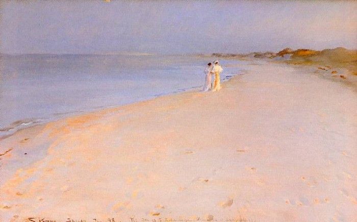 Kroyer Peder Severin Tarde de verano en Skagen 1893. Kroyer,  