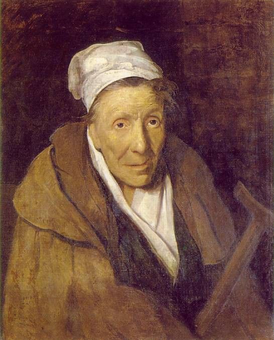 Gericault The Woman with Gambling Mania, ca 1822, 77x65 cm, . ,    