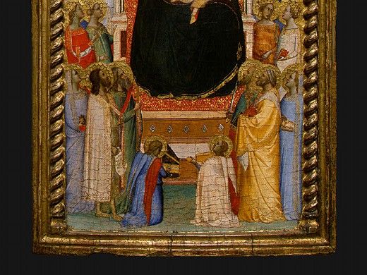 Daddi Madonna and Child with Saints and Angels, 1330s, Det(8. , 