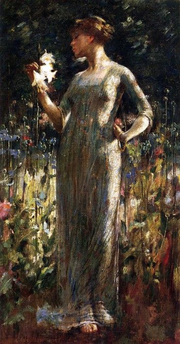 Alexander John White A King-s Daughter aka Girl with Lilies. ,  