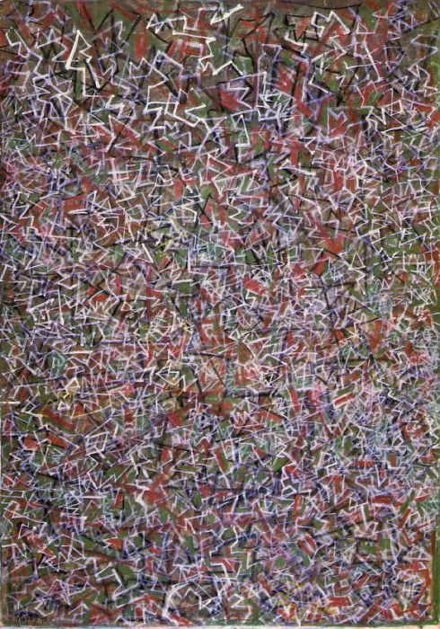 Tobey Coming and going, 1970, 100.3x69.9 cm, Albright-Knox A. , 