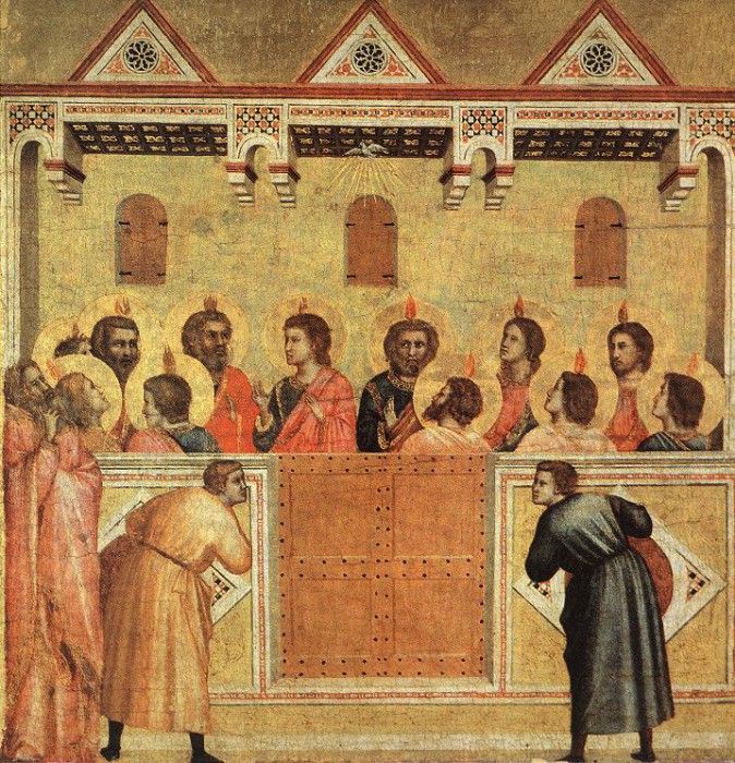 Giotto Pentecost 1300 10.   