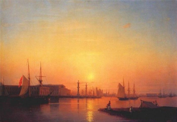 aivazovsky the st petersburg stock exchange 1847.   