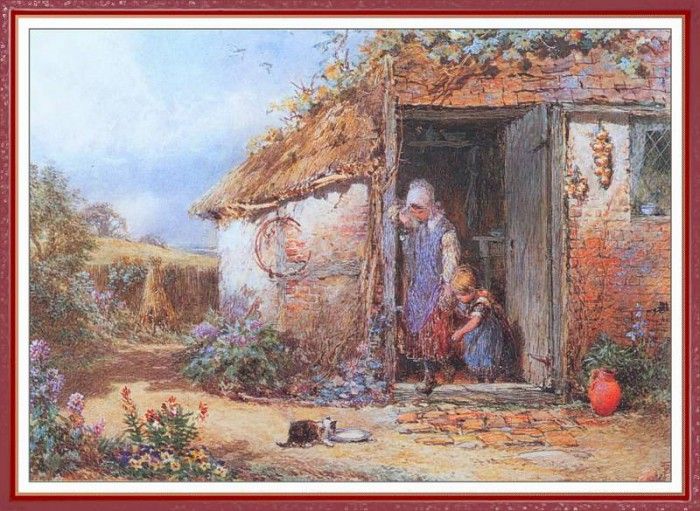 FosterMylesBirket FeedingTheCat-We (f007). ,  
