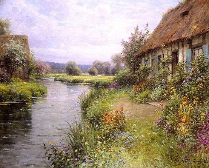A bend in the river. , Louis Aston