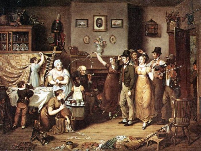 JLM-1813-John Krimmel-Quilting Party. Krimmel, 